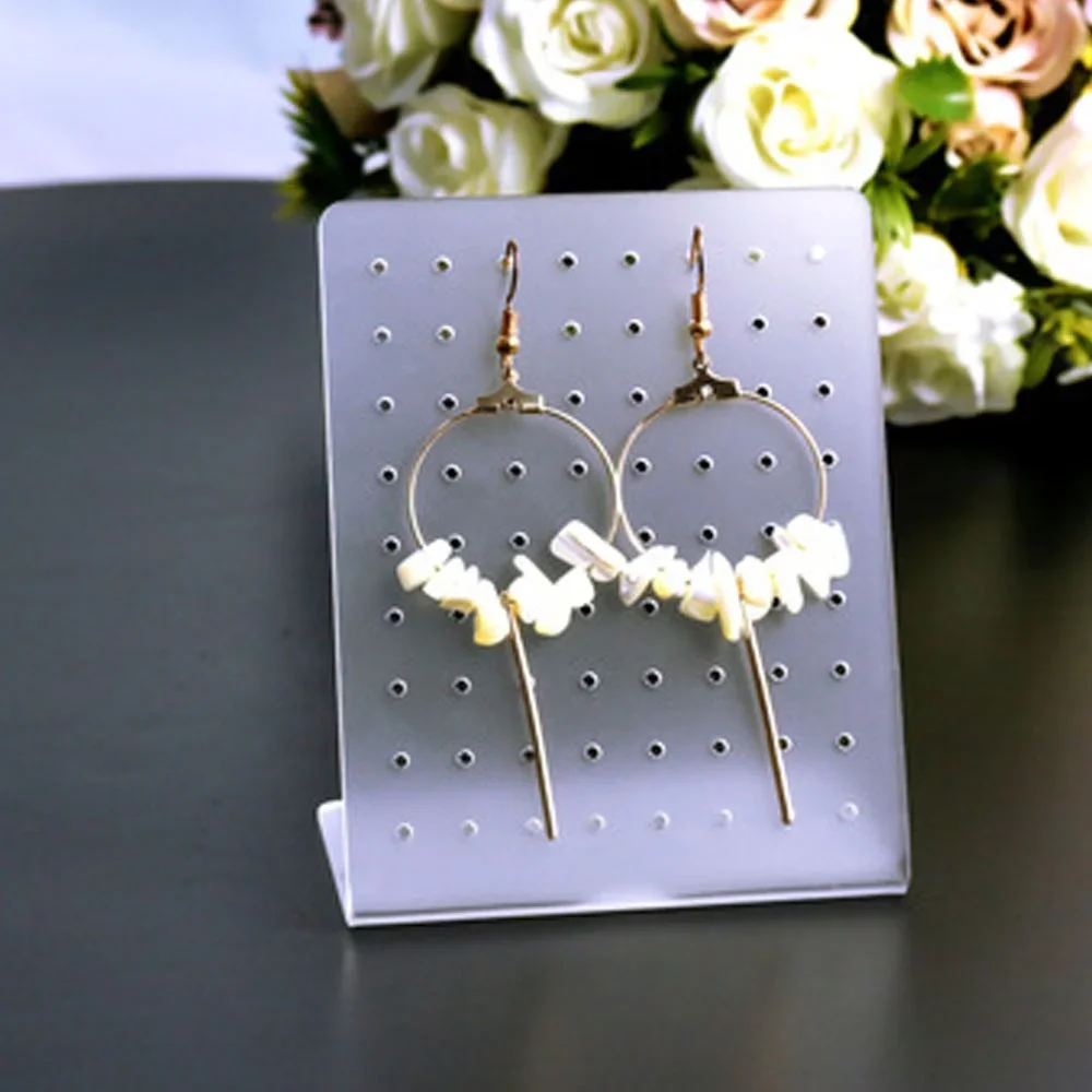1 Pc Jewelry Earring Display Holder Stand Multi-hole Stud Earrings Storage Rack Jewelry Accessories(Only Rack)