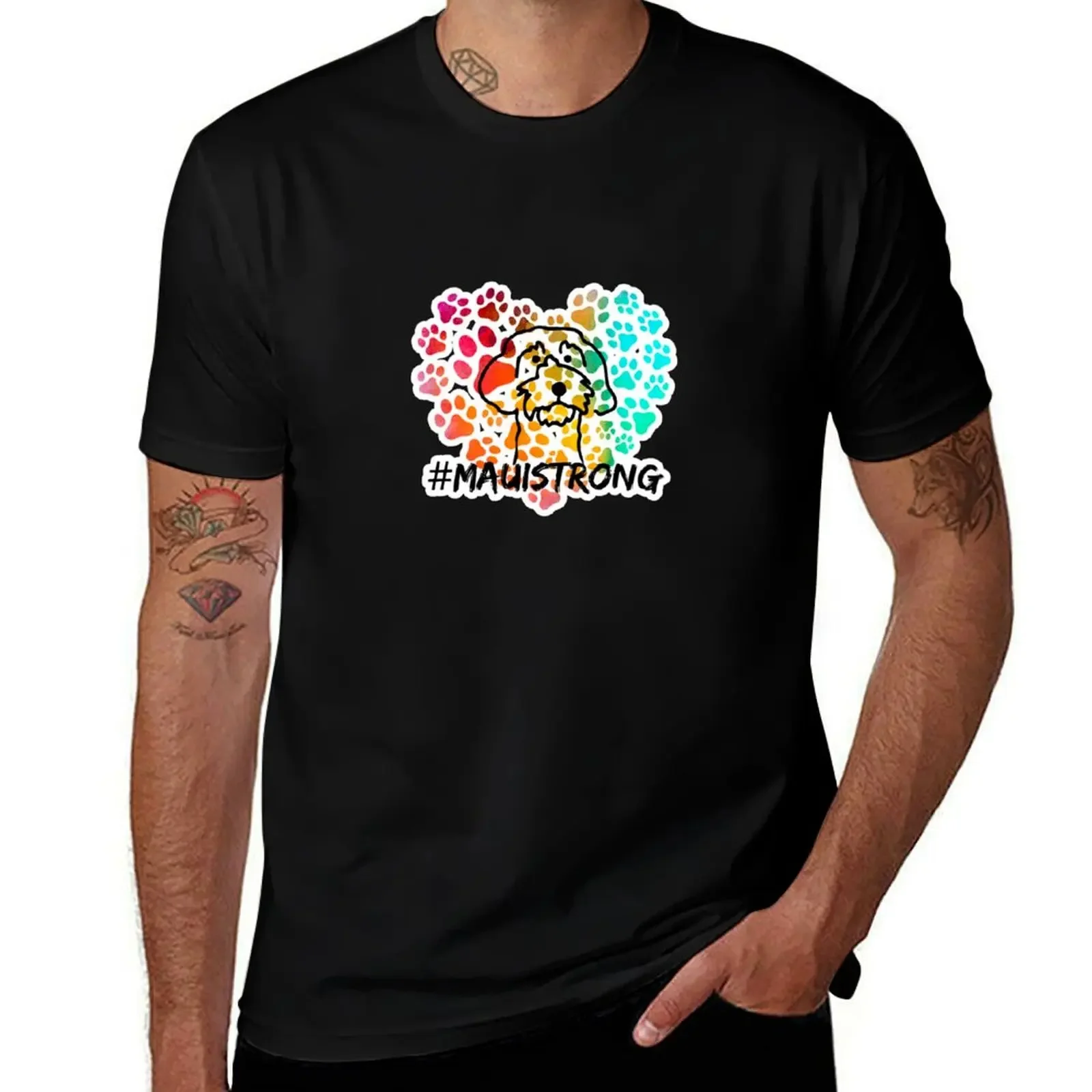 

Maui Hawaii - Paw Heart - Hawaii Strong - Maui Fires Benefit T-Shirt rapper graphic tees summer tops fitted t shirts for men