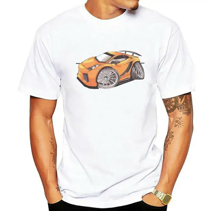 Gallardo Superleggera Orange Front Koolart T Shirt for Men