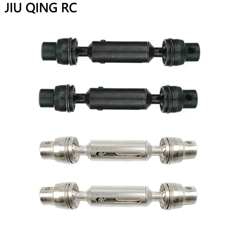 Metal o eixo de movimentação dianteiro e traseiro para o caminhão alcalino de Henglong WPL, carro de controle remoto, 2 PCes, B36, B16, C14, C24, B24, MN, D90, MN99S