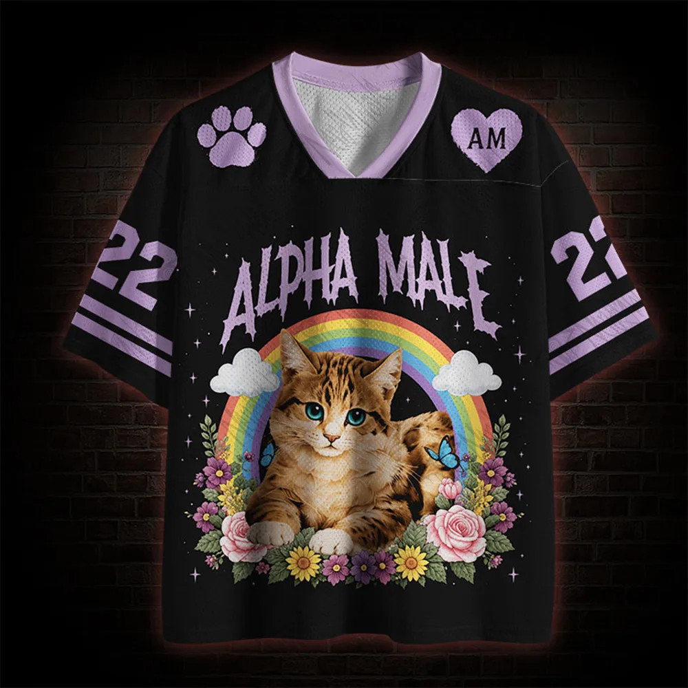 2026 New Nordic Mythical Theme Sports Fashion Short Sleeve V-neck Street View Clothing Mythical Fan Gifts T-shirt   Halloween