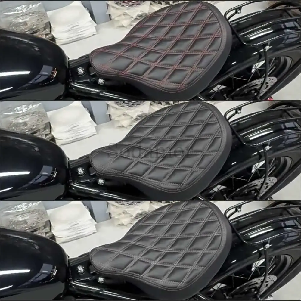 

Diamond-shaped Leather Driver Seat Fit For Triumph Bonneville Bobber 2017-2025,Bobber Black 2018-2020 Motorcycle Seat Cushion