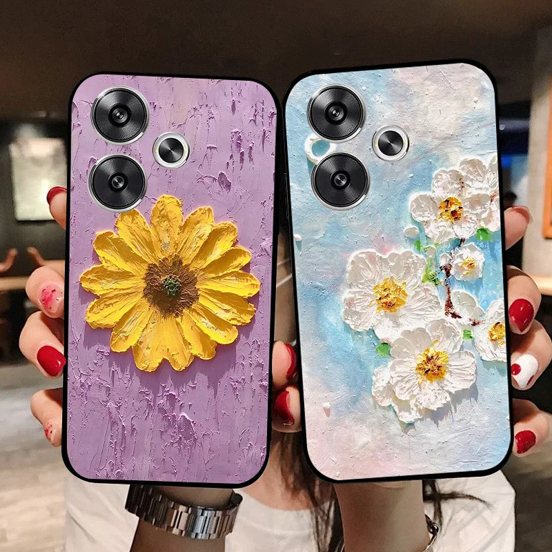For Xiaomi Redmi 13 Case Soft Silicone Back Cases for Xiaomi Redmi 13 4G Phone Cover Redmi13 2024 4G Full Protection etui Funda