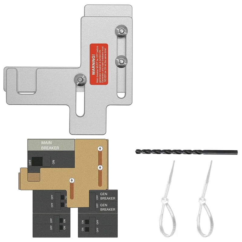 HOT-Generator Interlock Kit For 150Amp Or 200Amp Panels, 7/8-1 1/4 Inches Spacing Between Main And Branch Breaker