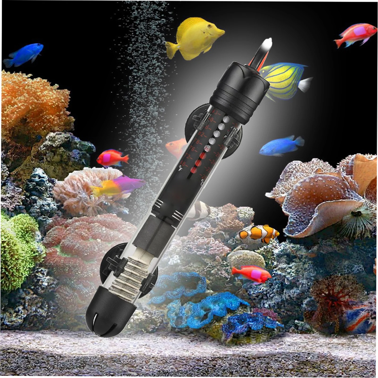 水槽用潜水ヒーター、温度調整機能付き、50w/300w LE - Marine Aquarium Heater のレビューと価格