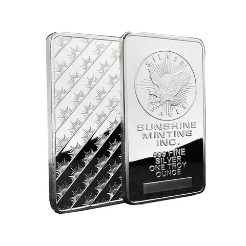 1pcs American Liberty 1OZ Value In God We Trust Fine Silver Bullion Bar US Union Souvenir Coin Gifts Square Silver Coins Eagle