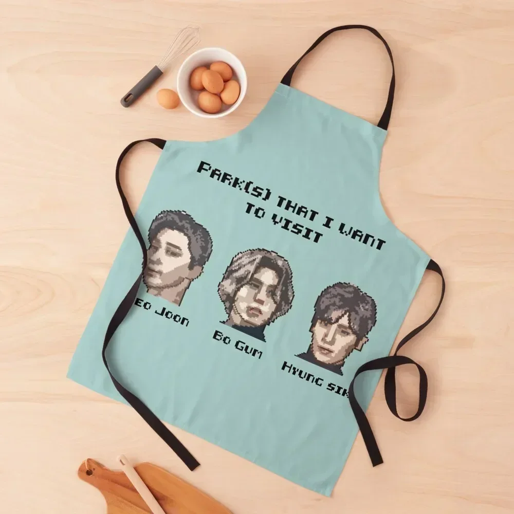 

Park Seo Joon Park Bo Gum Park Hyung-sik Apron Kitchen New 2022 Year Home Utensils Kitchen Front kitchen clothes for men Apron