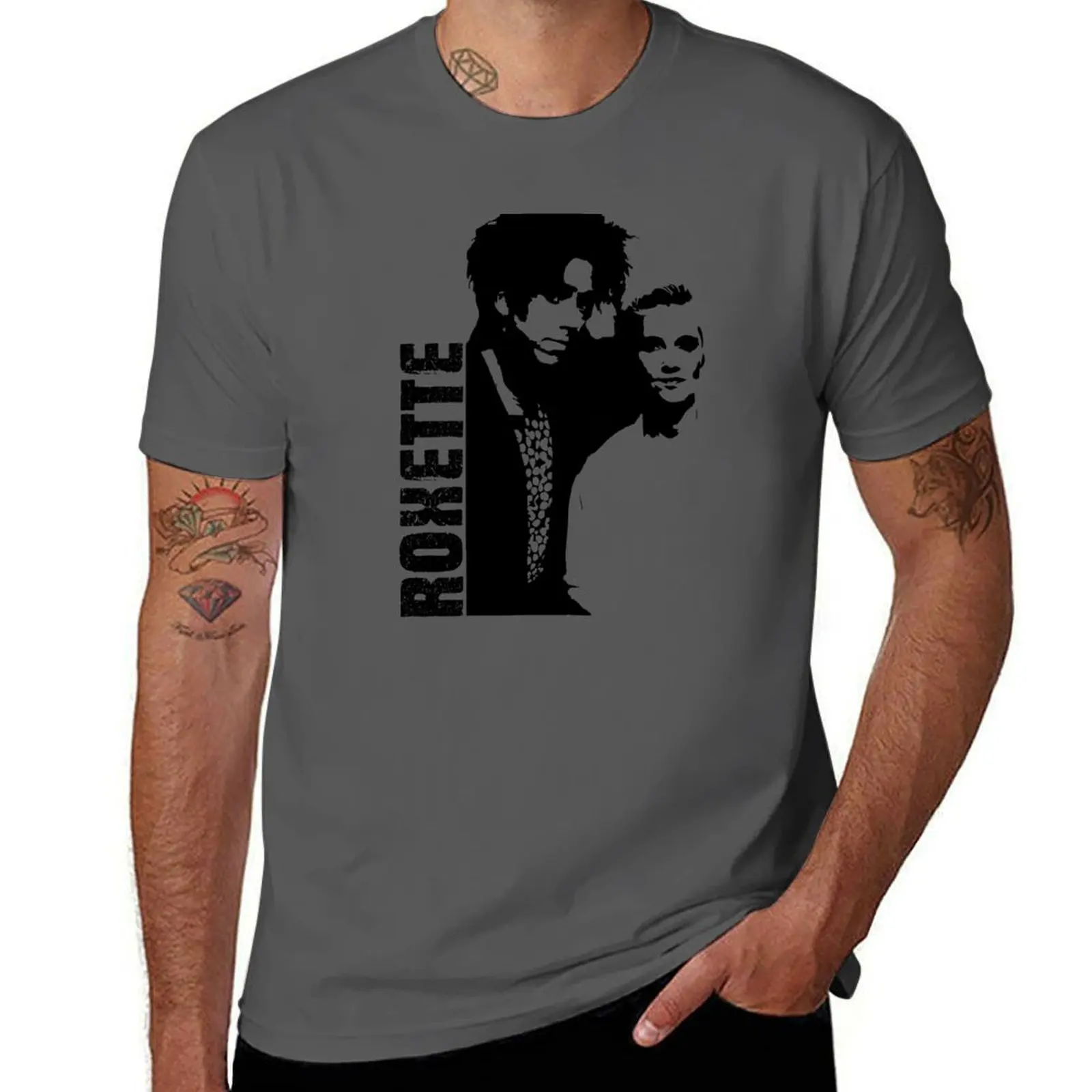 Roxette Designs, camiseta con diseño de Roxette, top informal para exteriores de talla grande