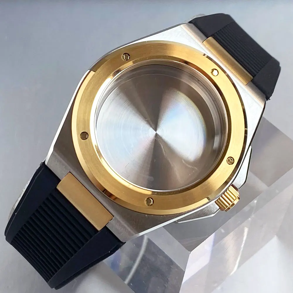 Tandorio Engineer Style 40mm Watch Case Fit for NH35 NH36 NH38 ETA2824 PT5000 Automatic Mechanical Watch Sapphire Glass