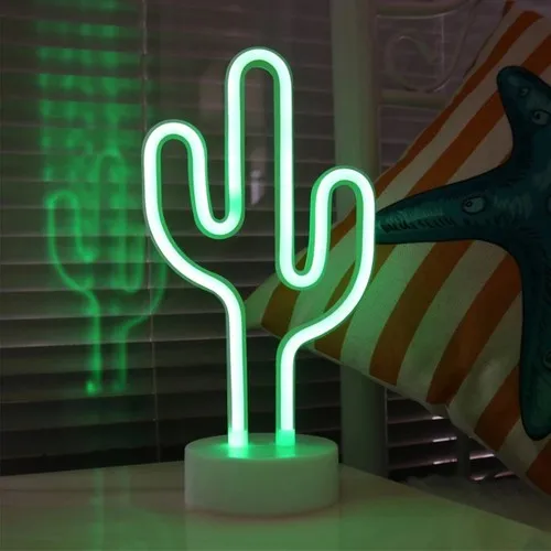 Happy House Cactus Neon LED Lamp