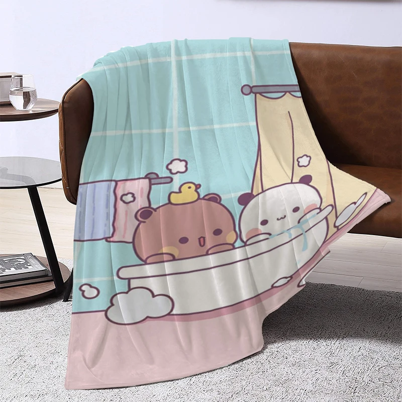 

Kid's Blanket Cute Bubu and Dudu Double Bed Blankets for Decorative Sofa Fluffy Soft Blankets & Throws Summer Comforter Furry