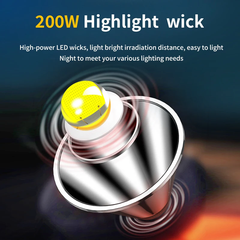 LED High Power Strong Light Rechargeable Split Lithium Electric Fishing Headlight