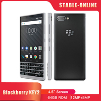 Original BlackBerry KEY2 4G Mobile Phone 4.5'' 6GB RAM 64GB ROM Octa Core QWERTY Keyboard Snapdragon 660 Octa-Core SmartPhone