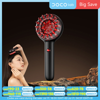 DOCO EMS Electric Massage Comb Vibration Red Light Therapy Hair Growth Massage Scalp Brush Anti Hair Loss Liquid Oil Applicator