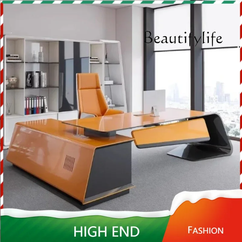 AA X مقاوم للماء خزانة مكتب مكتب فاخرة الكتابة الحديثة مكاتب الكمبيوتر التنفيذي دراسة التخزين الأبيض Escritorio Oficina Furnit #1