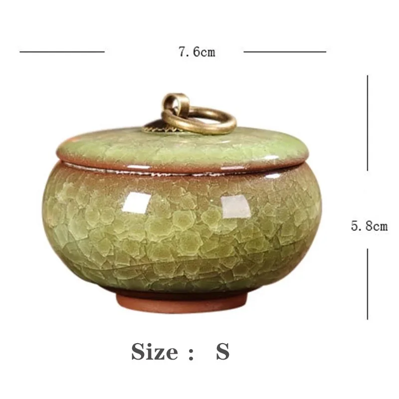 السيراميك الرماد جرة مختومة الحرق جنازة رماد تذكار الحيوانات الصغيرة كلب القط التذكاري مناسبة المواقد المنزلية دفن