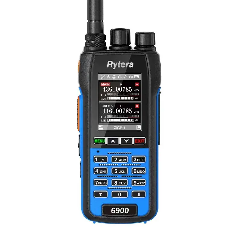 Rytera 6900 Handheld Walkie-talkie Chinese Menu 10w Handheld Bluetooth Frequency Writing Fast Frequency Test