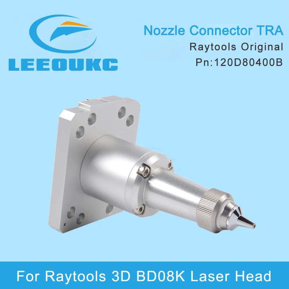 

LEEOUKC Raytools Original Nozzle Connector TRA 120D80400B For Fiber Raytools 3D BD08K Laser Cutting Head Metal Agents Wanted