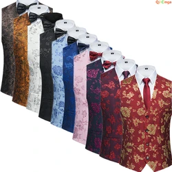 Men's Red Suit Vests, Single Breasted Sleeveless V-Neck Vest Jacket, Asian Size M-6XL,Wedding Party Waistcoat, Blue,White,Black