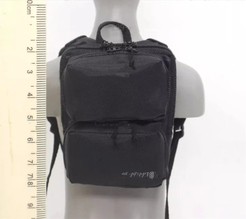 

EASY&SIMPLE ES HRT06MM HRT US. Soldier Toys Model Black Backpack Bag Water Bottle Waist Belt Accessories For 12" Action Doll 1/6