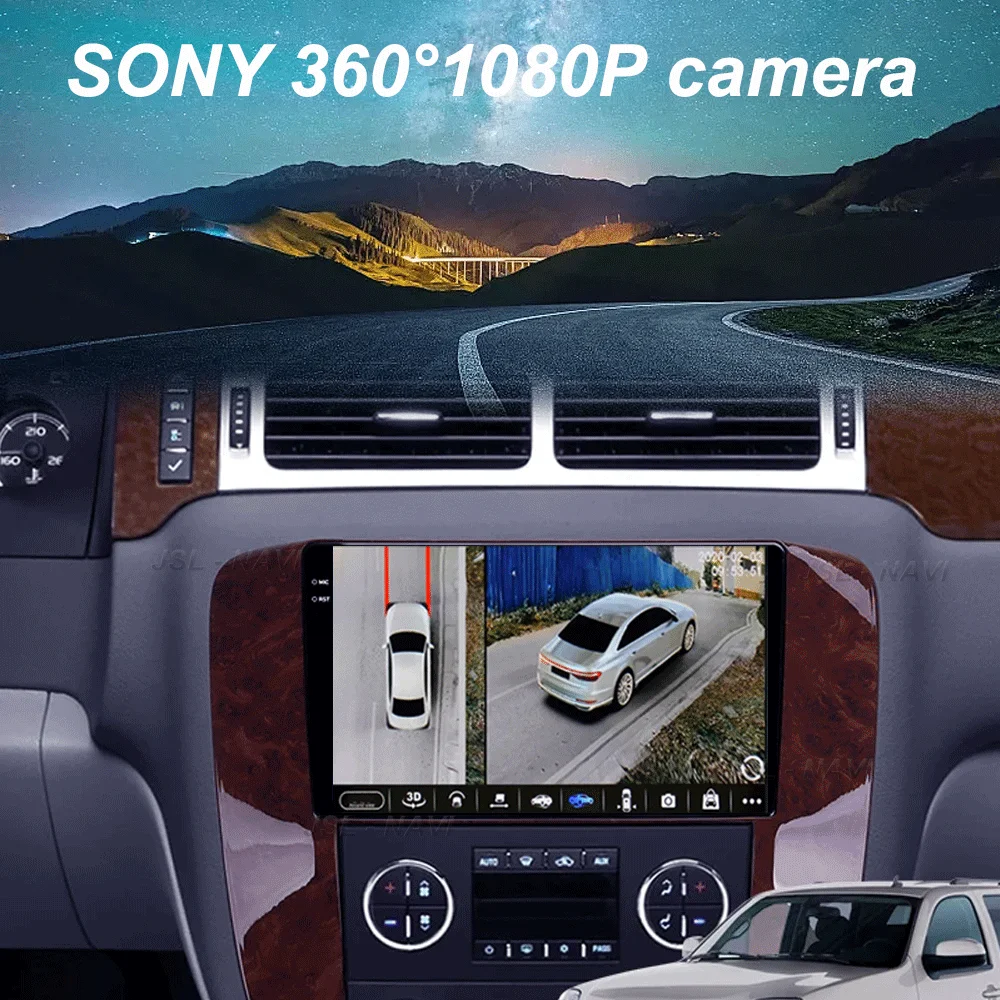 GMC 유콘 쉐보레 타호 서버번 2007-2012 2 DIN 안드로이드 15 자동차 CarPlay 카 라디오 멀티미디어 스테레오 GPS DVD 썸네일 6