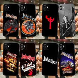 Rock Band J-Judas P-Priest Phone Case For iPhone 15,14,13,12,11,Plus,Pro Max,XS,X,XR,SE,Mini,8,7 Soft Silicone Black Cover