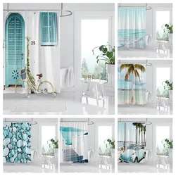 Waterproof fabric shower curtains Bathroom curtain accessories 180x200 Bath curtain for shower 240*200 nordic boho decoration