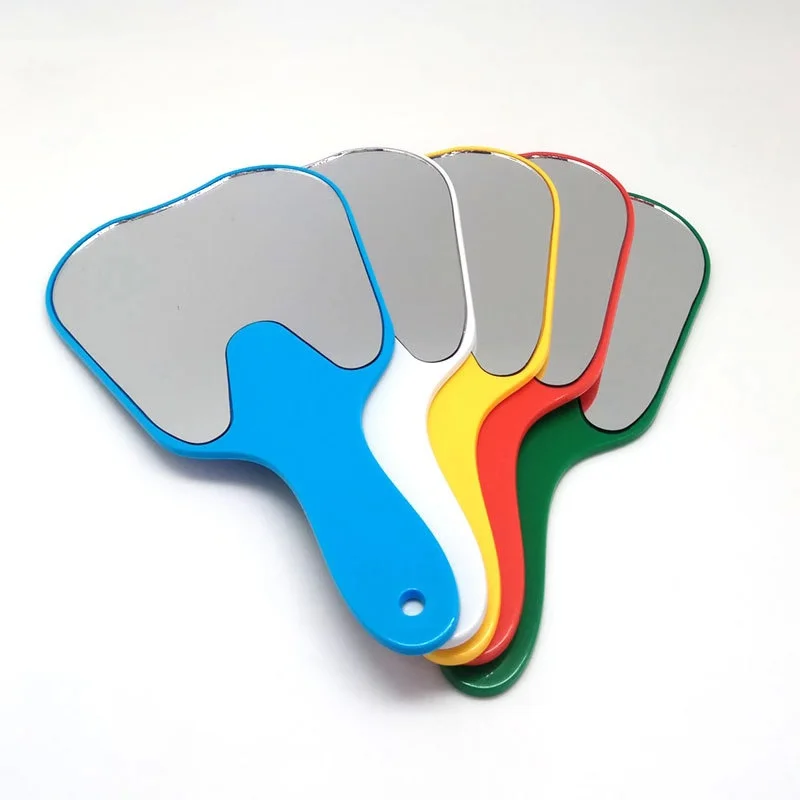 

10Ppcs/Box Colour Makeup Dental Tooth Shaped Hand Mirror For Clinics And Nurses And Dentists Promotion Gift