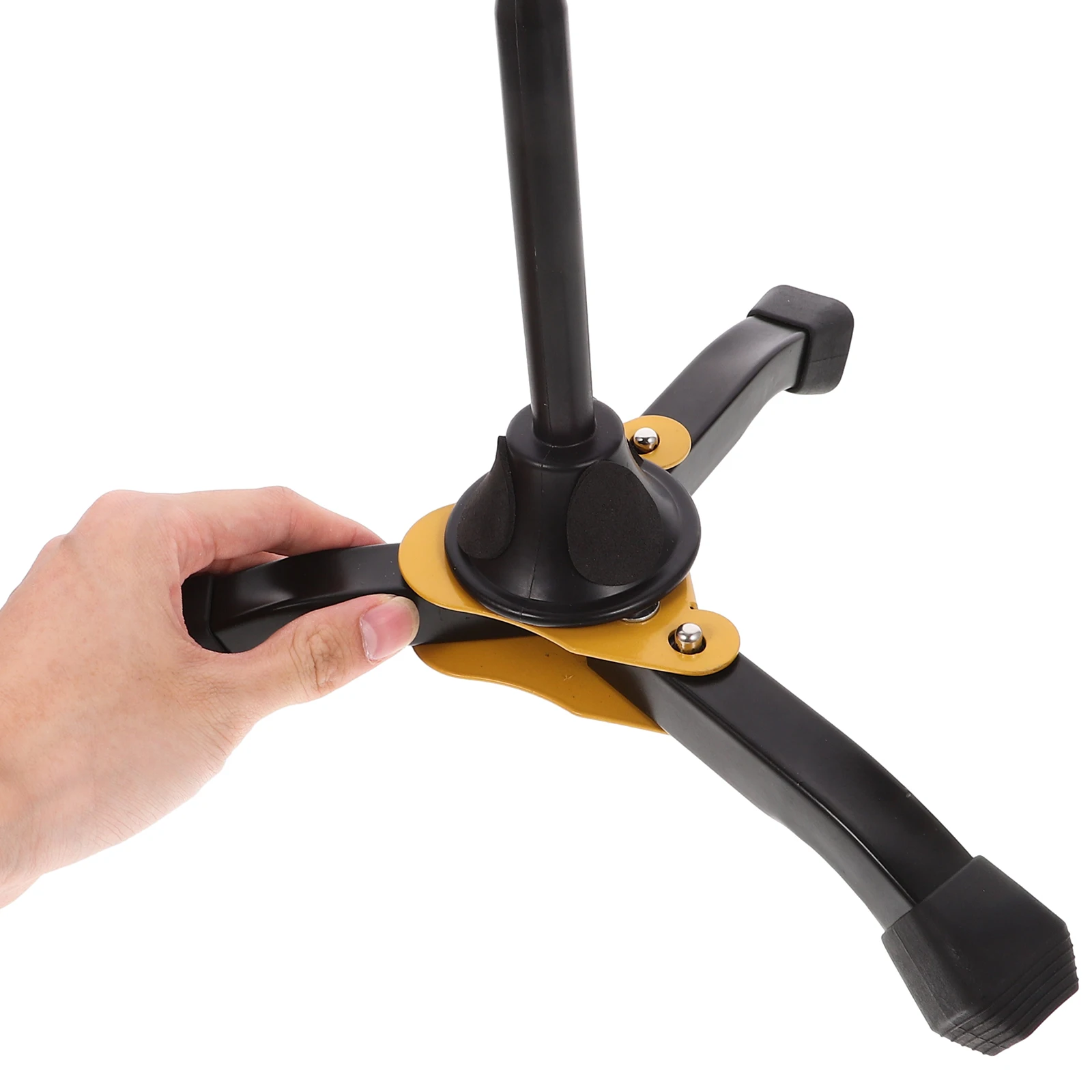 

Folding Durable Iron Instrument Support For Clarinet Flute Oboe Compact Portable Music Stand Thickened Structure Space-Saving