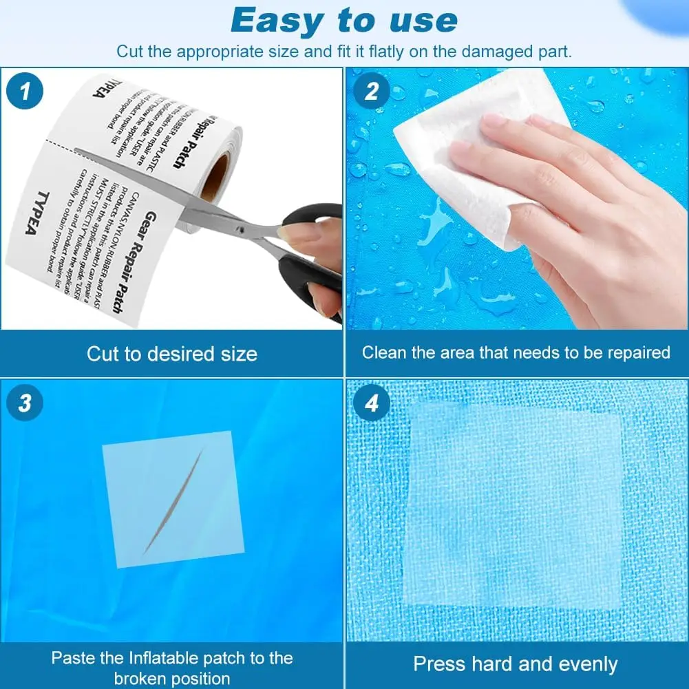 1 Rolka Przezroczystej Wodoodpornej Taśmy Naprawczej TPU do Naprawy Basenów, Materacy, Namiotów, Kołowrotków, Piłek Plażowych, Materacy Powietrznych