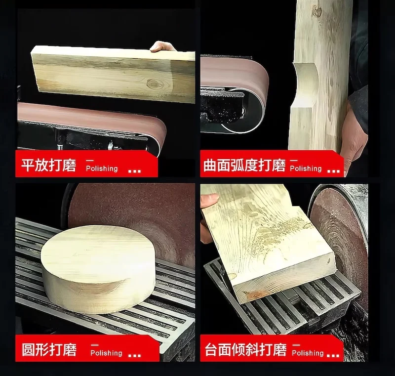 Electric Iron Angle Grinder Sanding Belt Holder Sanding Grinding Polishing Machine Cutter Cast Iron Base Power Tool