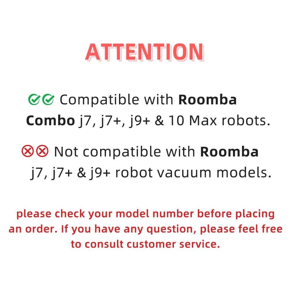 Fit For iRobot Roomba Combo j7+, j7, j9+, 10 Max Robot Vacuum Accessories Dust Bag Roller Side Brush Hepa Filter Mop Cloths Rag