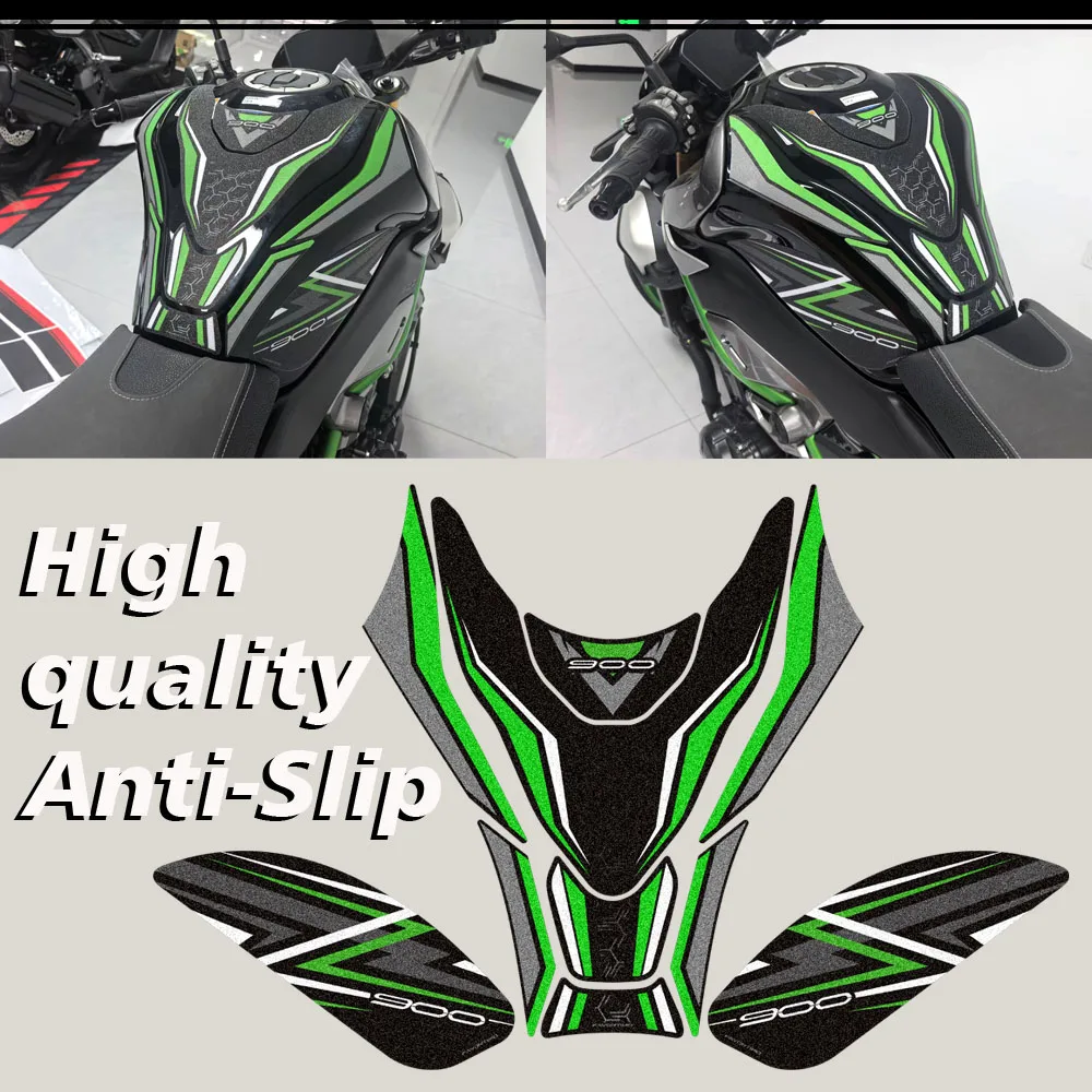 Motorcycle For Z900 Z 900 SE Tank Pad Gas Fuel Oil Protector Kit Fairing Fender Covers 3D Stickers Decals Accessories 2025 2026