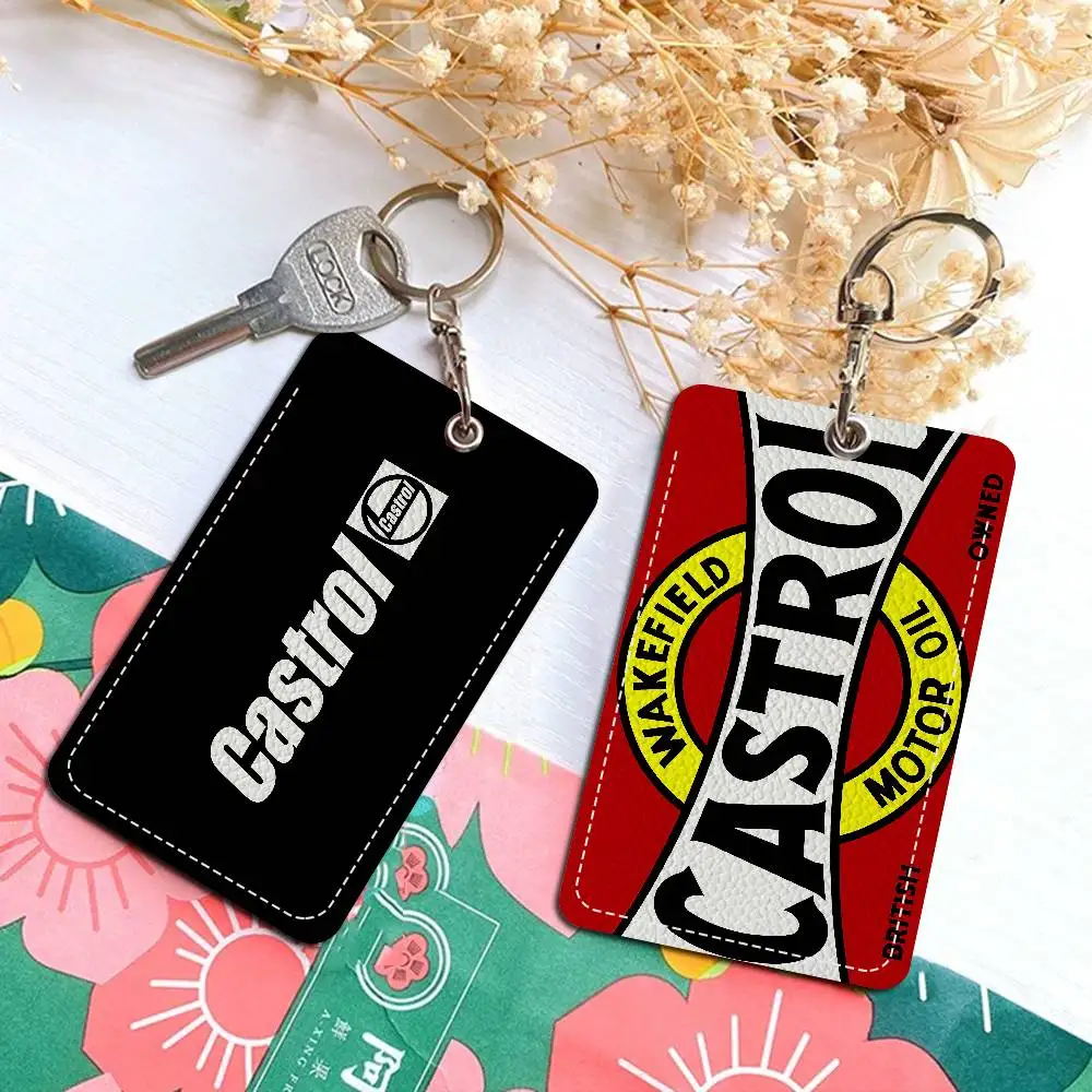 C-Castrol-S-S Personalised Holder Suitable For Bank Card,Subway, Bus Card Wallet Card Case Badge Holder Keychain