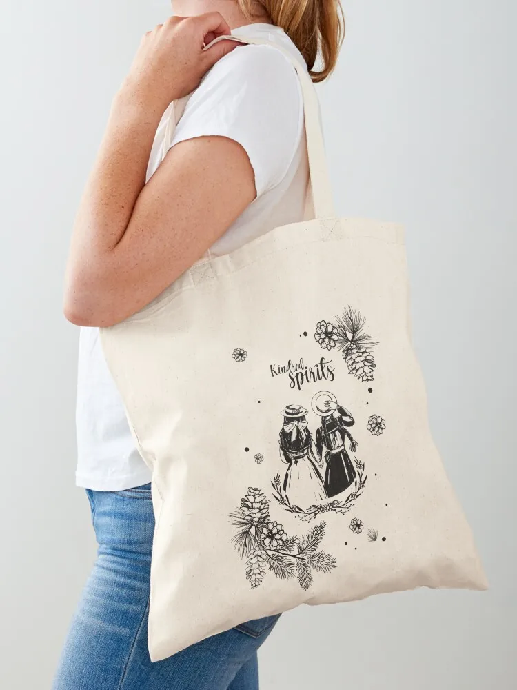 Anne Shirley and Diana Barry - Best Friends - Kindred Spirits - Avonlea Anne with an E Tote Bag Shopper bag Canvas Tote Bag