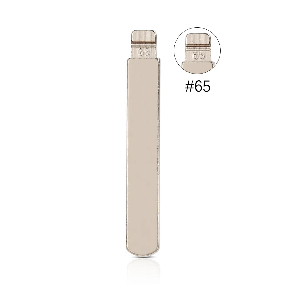 10Pcs/Lot DAT17 Metal Blank Uncut Flip #65 KD Remote Key Blade Type For Subaru XV Legacy Forester Replacement Part NO.65 Blade