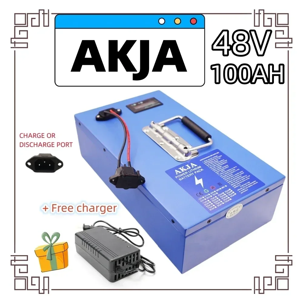 Air fast transportation 48V New Full Capacity Power 18650 Lithium Battery 10AH-100AH Lithium Battery Pack Suitable for 250-2000W