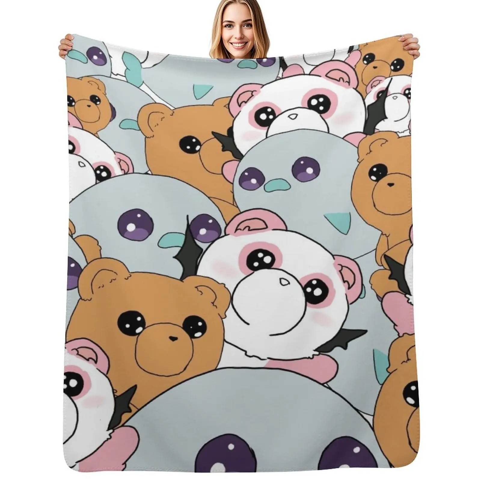 

Плед с изображением спящей принцессы в демоническом замке, уютное легкое одеяло для путешествий, кемпинга, пикника