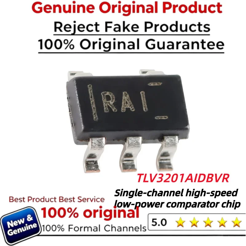 10-100PCS 100% New Original RAI TLV3201AIDBVR TLV3201 Chip IC COMPARATOR 1 GEN PUR 5.5V SOT23-5