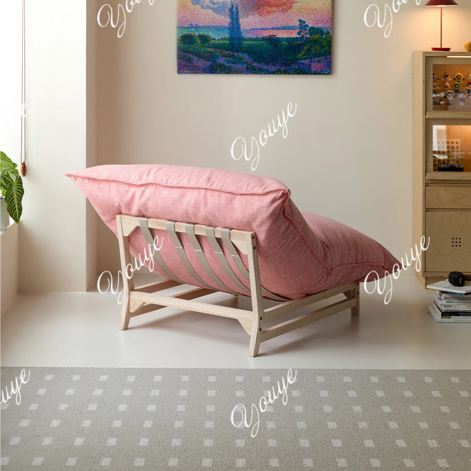 SX Lazy Sofa Small Apartment Living Room Bedroom Single Lazy Sofa Living Room Bedroom Home Comfort Removable And Washable