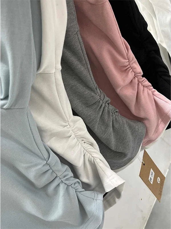 Damska długa bluza z kapturem, patchworkowy dół, nowa kolekcja wiosenna, swobodny styl, wygodna, włókno poliestrowe, zapinana na zamek.