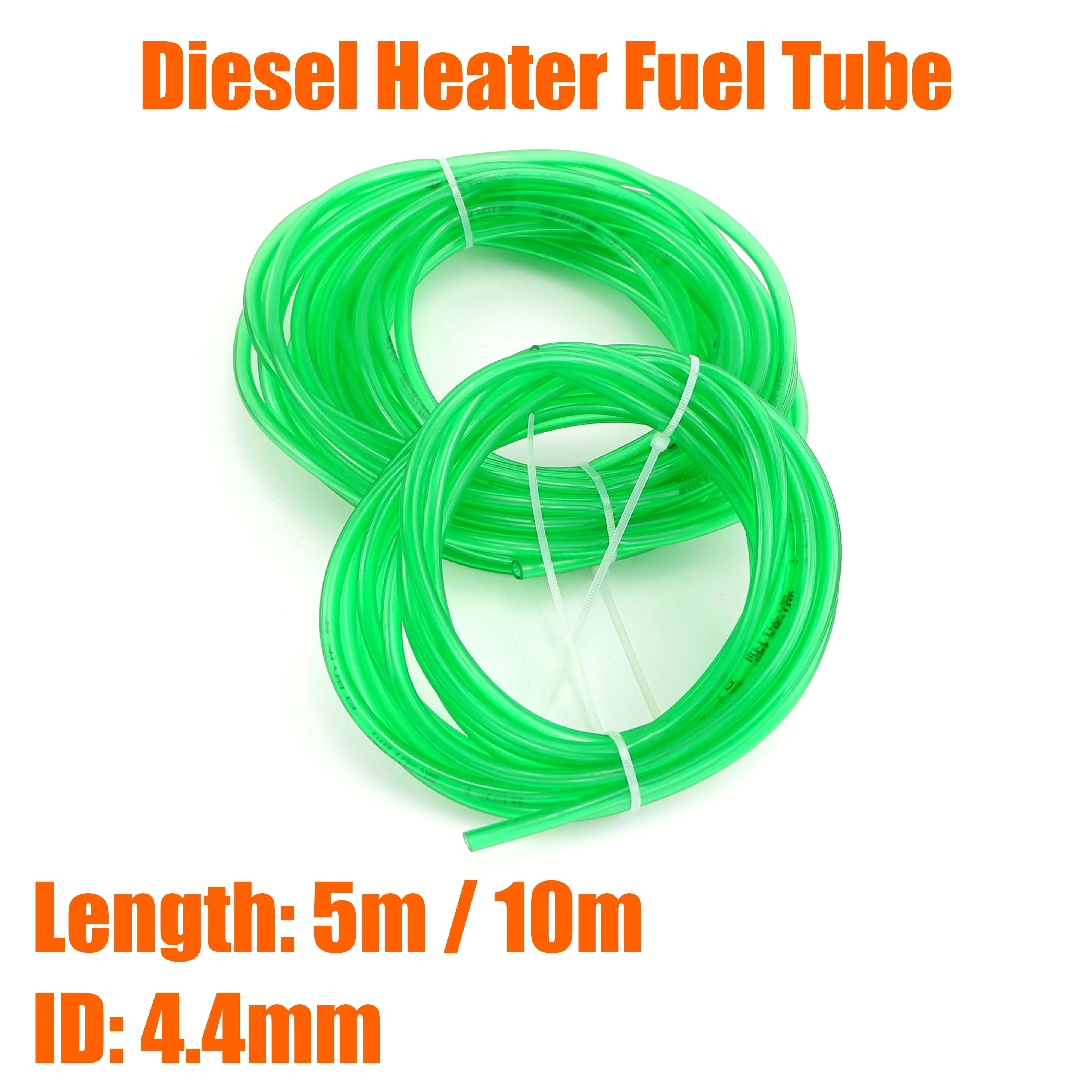 5 / 10 Meters Fuel Pipe Hose Line Green 4.4mm For Car Truck Air Diesel Parking Heater Oil Pump Dedicated Tubing