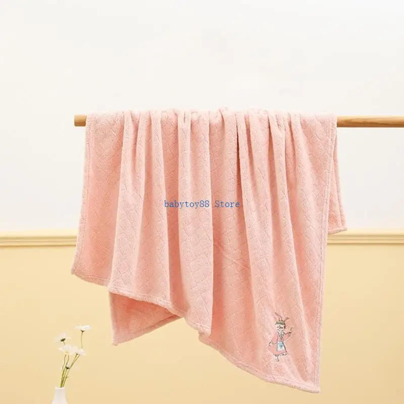 Toalla baño recién nacido y4ud toalla gentil y cómoda vellón coral para niñas chicas