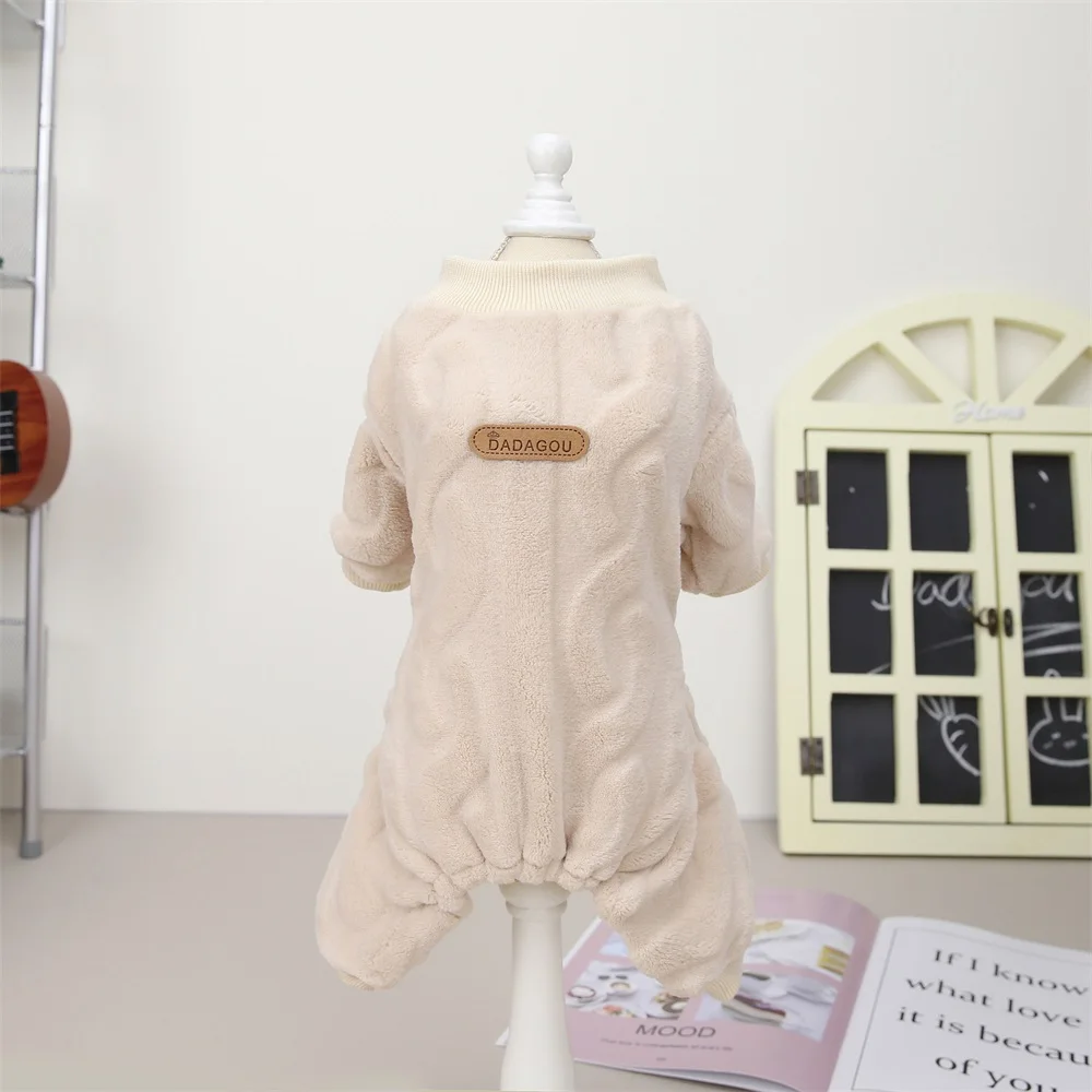 Mono para perro de forro polar abrigo invierno ropa mascotas_voghion.com