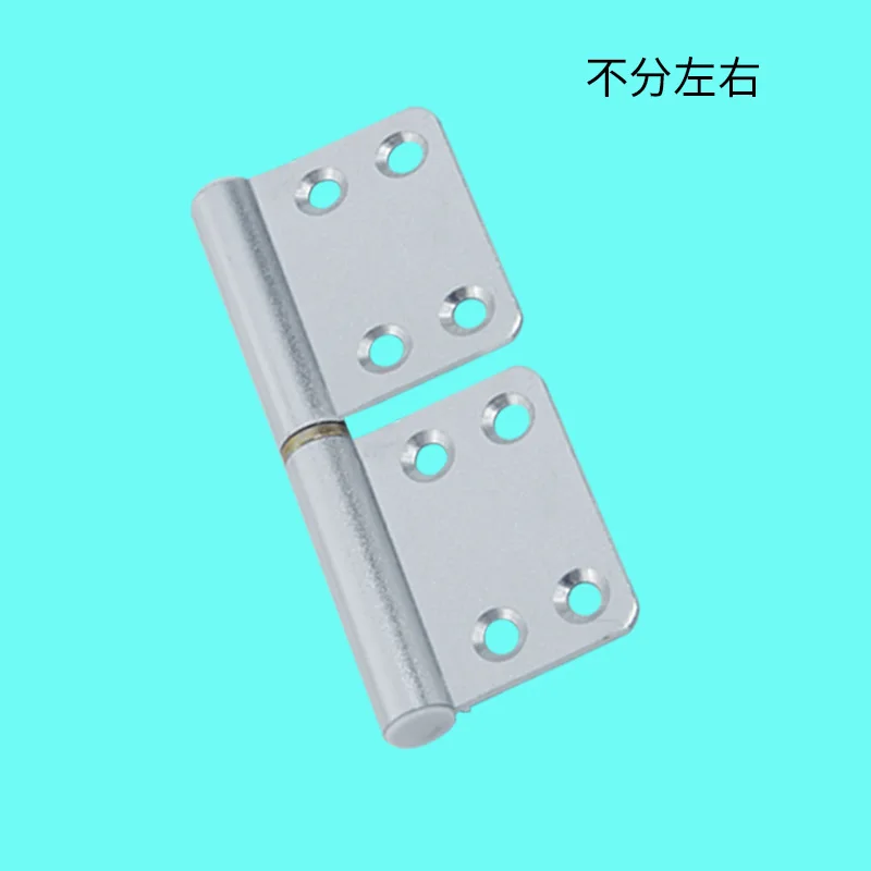 

4PCS 2.5mm Thick Toilet Small Folding Door Flag Hinge White Bathroom Door Aluminum Detachable Hinge