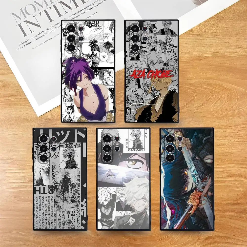 

Anime Hells Paradise Phone Case For Samsung Galaxy S25 S24 S22 S23 Ultra S21 S20 Plus 5G Frosted Non-Slip Full Soft Cover
