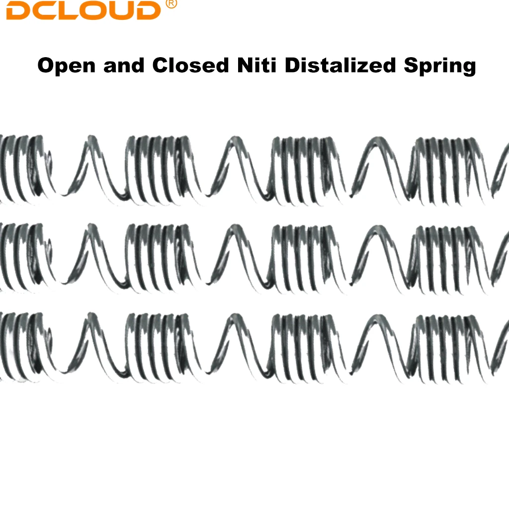 Zahnkieferorthopädische Niti Offene und geschlossene distalisierte Feder Niti Elastische Schraubenfedern 010/012/014 * 180mm Zahnheilkunde Ortho Materialien – Detail 1
