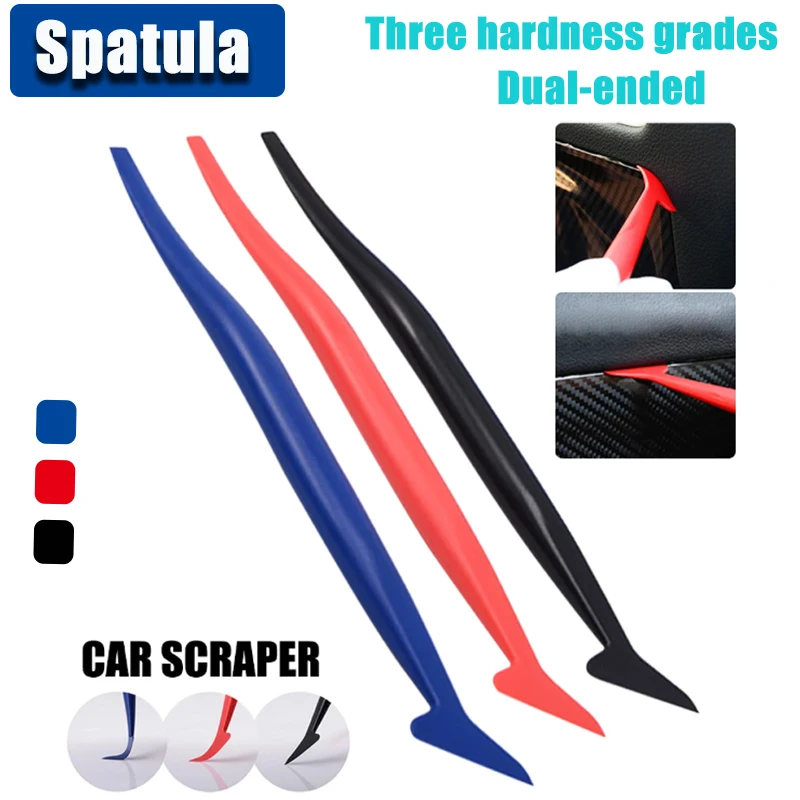 

Film Edge Scraper Curved Groove Film Seam Finishing Tool Set Edge Filler Scraper Double-ended Automotive Repair Accessories
