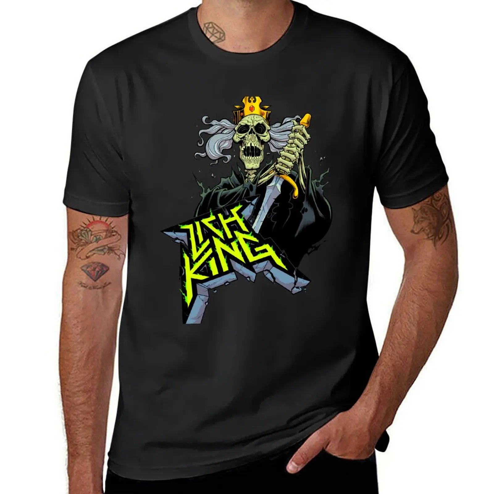 

Lich King : Conqueror T-Shirt quick-drying vintage slim fit t shirts for men