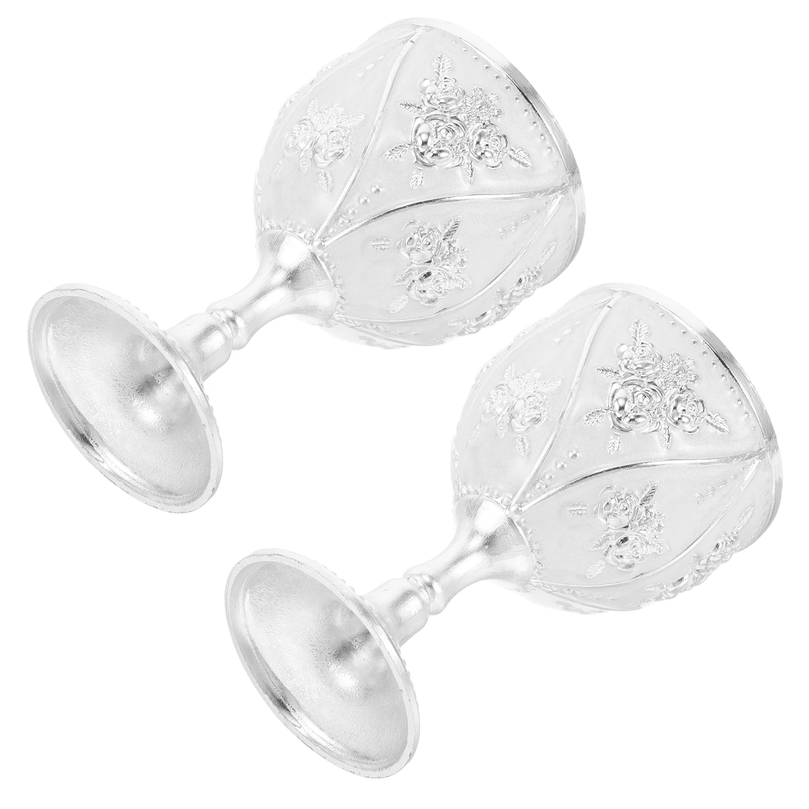 

2pcs Elegant Wine Cups Retro Design Whisky Goblets Party Sparkling Wine Glass Chic Glassware Home Bar Gift
